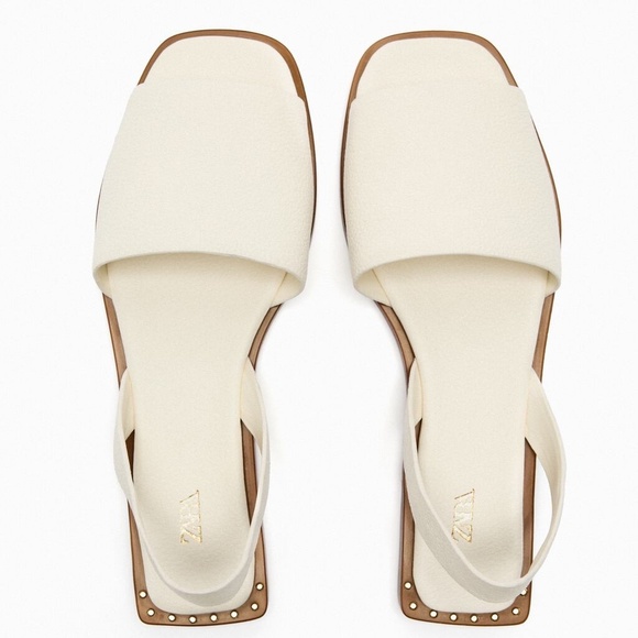 Zara Cream Sandals - Picture 2 of 5